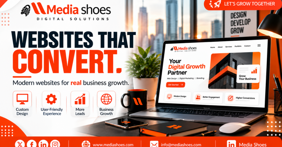 Websites That Convert Digital Agency Banner Conversion-focused website design and digital marketing workspace